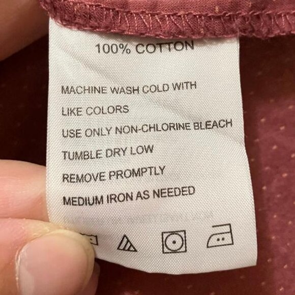 Isabella Sinclair Women's Button Parade Pink Polka Dot Cotton Blouse Size XS - Picture 6 of 6